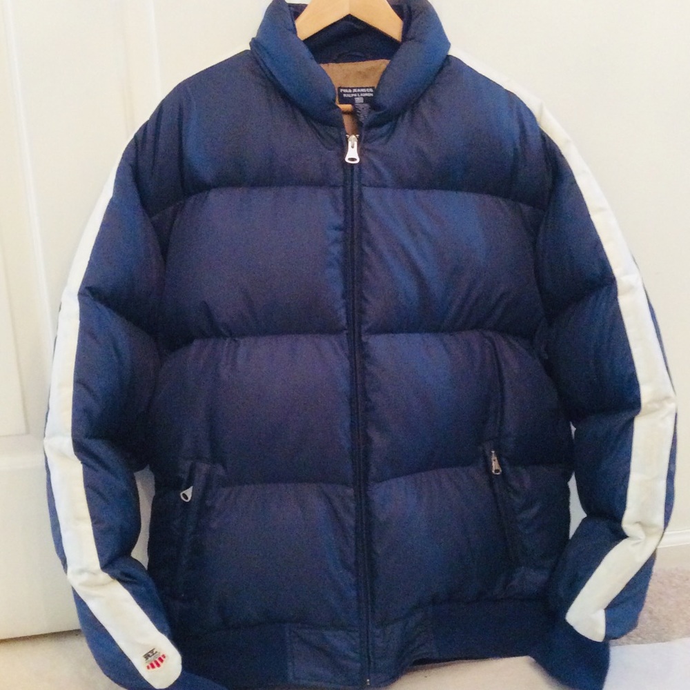 Mens Vintage Polo Ralph Lauren Puffer jacket  XL